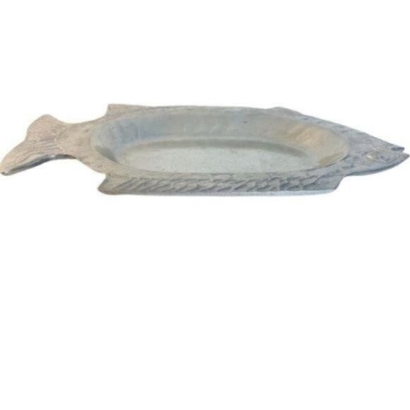 The Don Drumm Oval Fish Platter aluminum 9.5"H x 14.25"W x 1.25"D - Picture 7 of 8